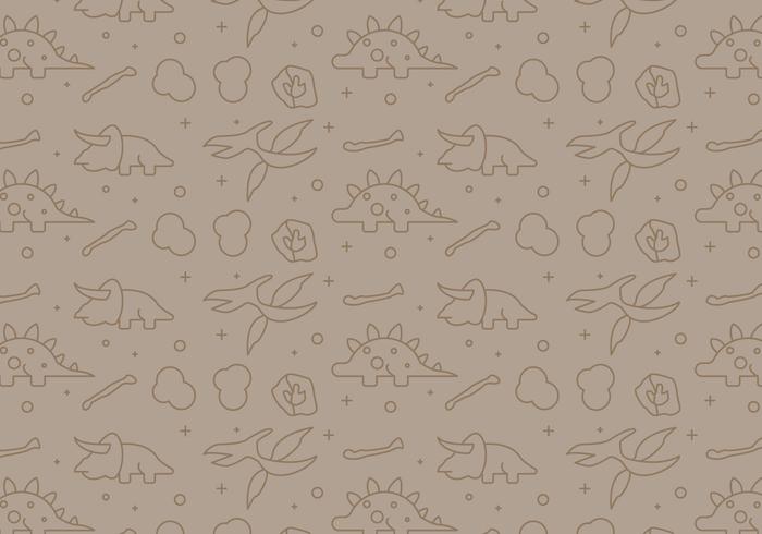 Free Dinosaur Pattern # 10 vecteur