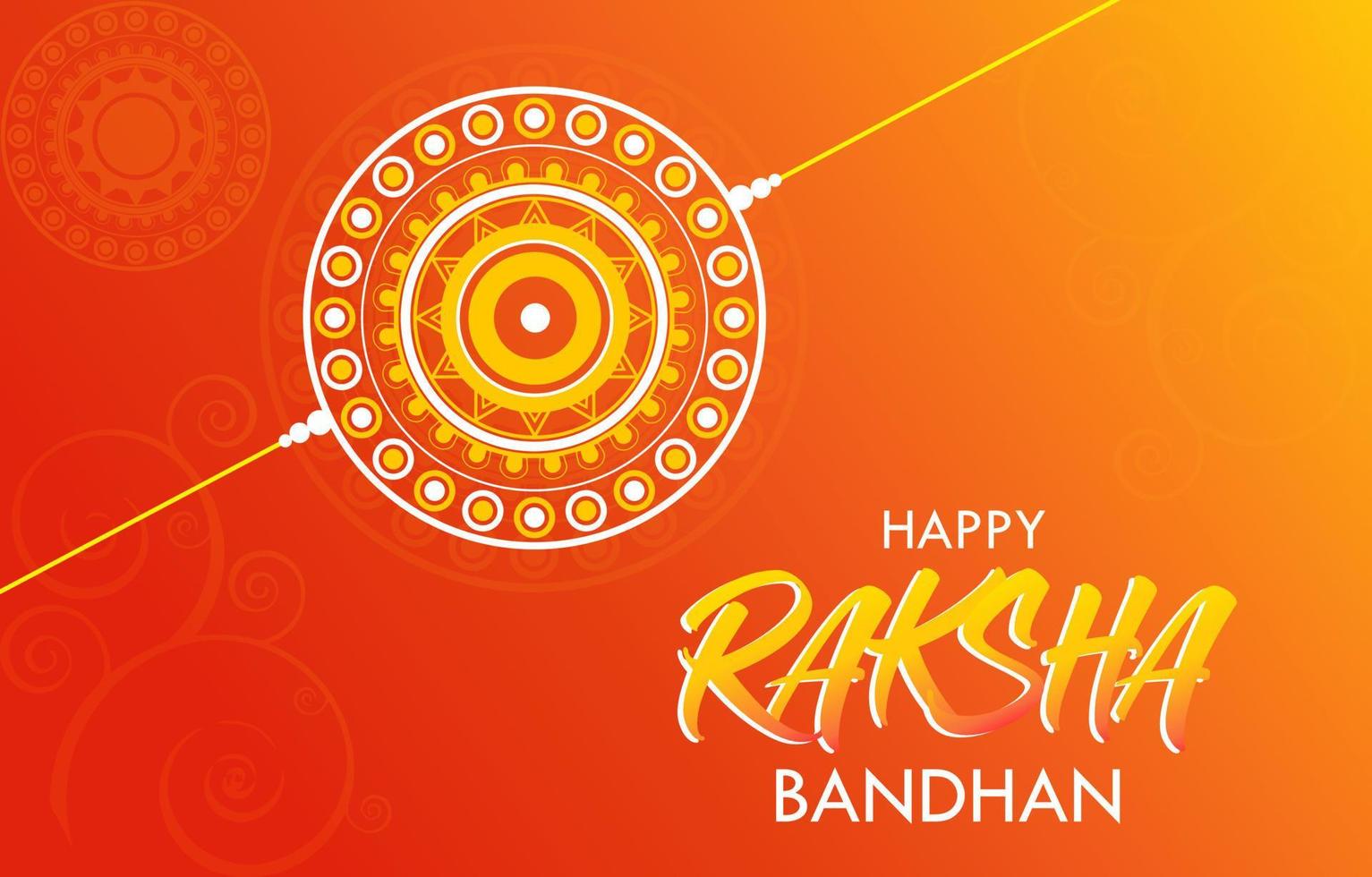 raksha bandhan élégant fond de rakhi modèle de célébration du festival hindou indien vecteur