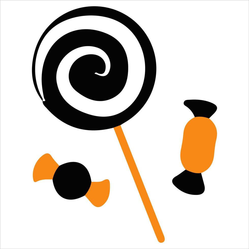 icône de thème d'halloween. conception graphique plate. symbole sur fond blanc. illustration vectorielle. vecteur