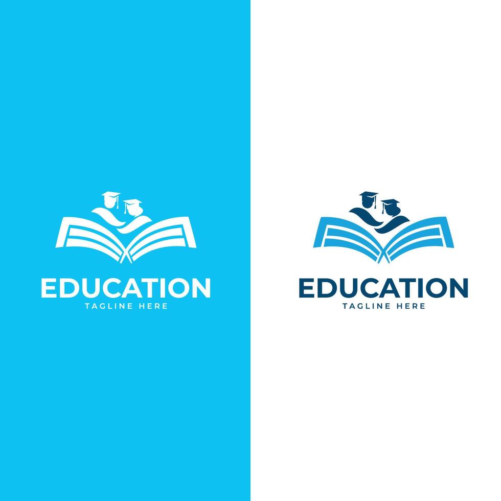 conception d'icône de logo d'éducation. adapté au logo de l'entreprise, à l'impression, au numérique, aux icônes, aux applications et à d'autres fins de matériel marketing. ensemble de logos d'éducation. vecteur