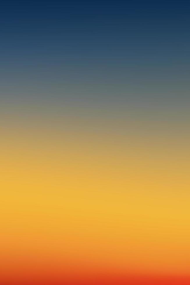 coucher de soleil en soirée avec ciel orange, jaune, rose et bleu, paysage dramatique vertical lever de soleil le matin, ciel de crépuscule vectoriel, bannière crépusculaire de la réflexion de la lumière du soleil par la mer pour le fond des quatre saisons vecteur