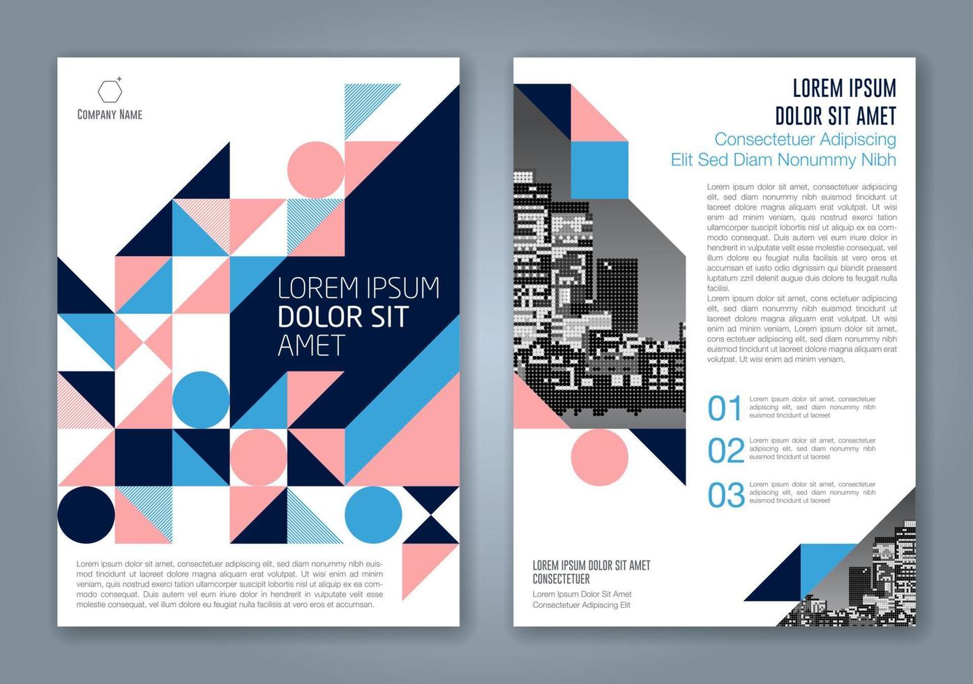 fond géométrique minimal abstrait pour l'affiche de dépliant de brochure de couverture de livre de rapport annuel d'entreprise vecteur