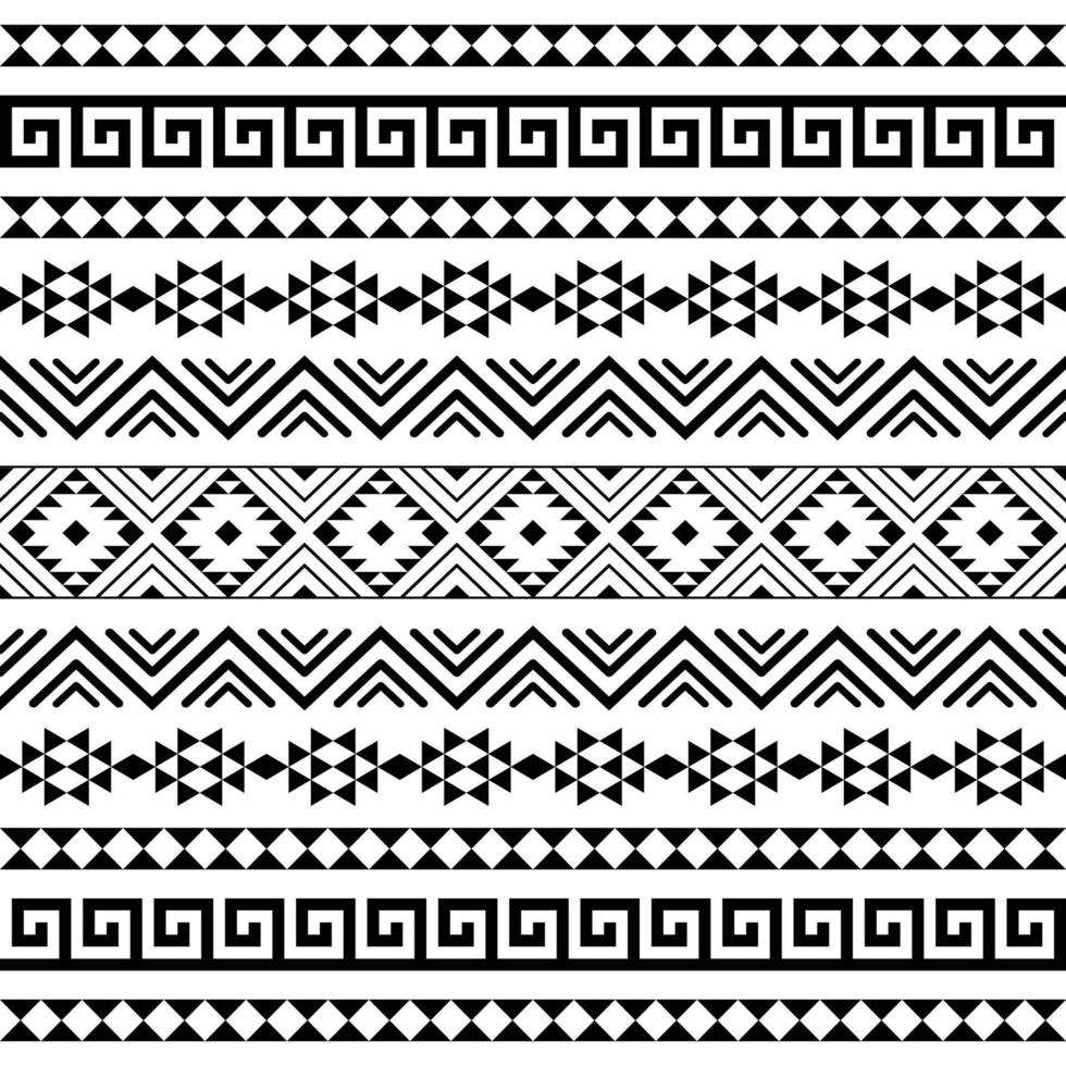motif tribal ethnique et aztèque harmonieux. arrière-plan pour tissu, papier peint, modèle de carte, papier d'emballage, tapis, textile, couverture. motif de style ethnique vecteur