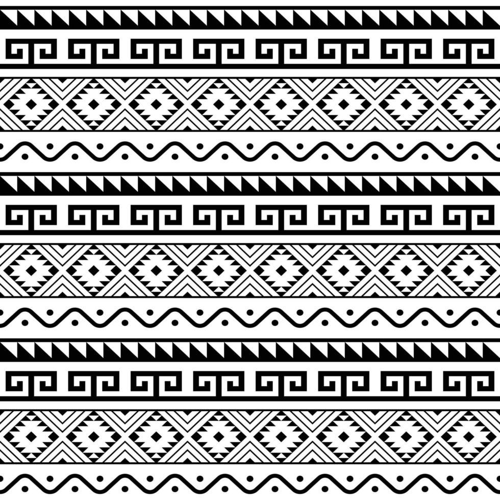 motif tribal ethnique et aztèque harmonieux. arrière-plan pour tissu, papier peint, modèle de carte, papier d'emballage, tapis, textile, couverture. motif de style ethnique vecteur