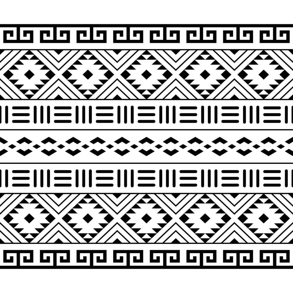 motif tribal ethnique et aztèque harmonieux. arrière-plan pour tissu, papier peint, modèle de carte, papier d'emballage, tapis, textile, couverture. motif de style ethnique vecteur