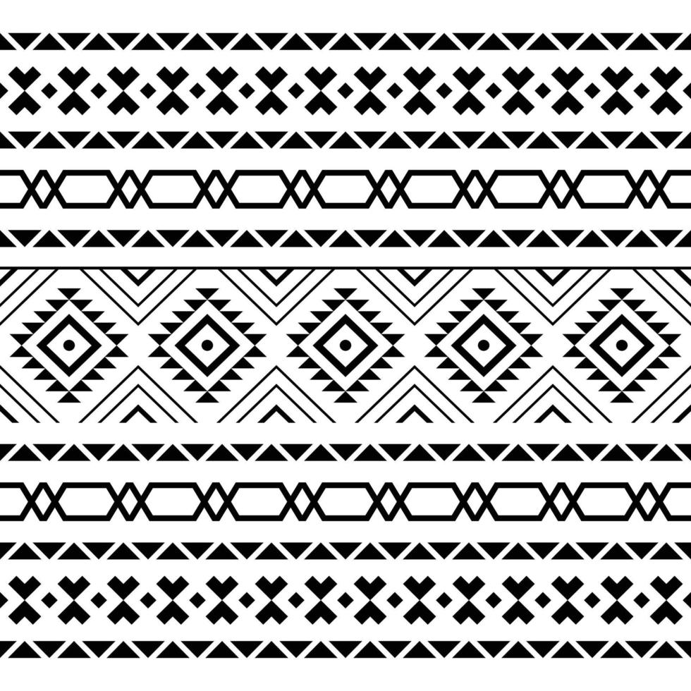 motif tribal ethnique et aztèque harmonieux. arrière-plan pour tissu, papier peint, modèle de carte, papier d'emballage, tapis, textile, couverture. motif de style ethnique vecteur