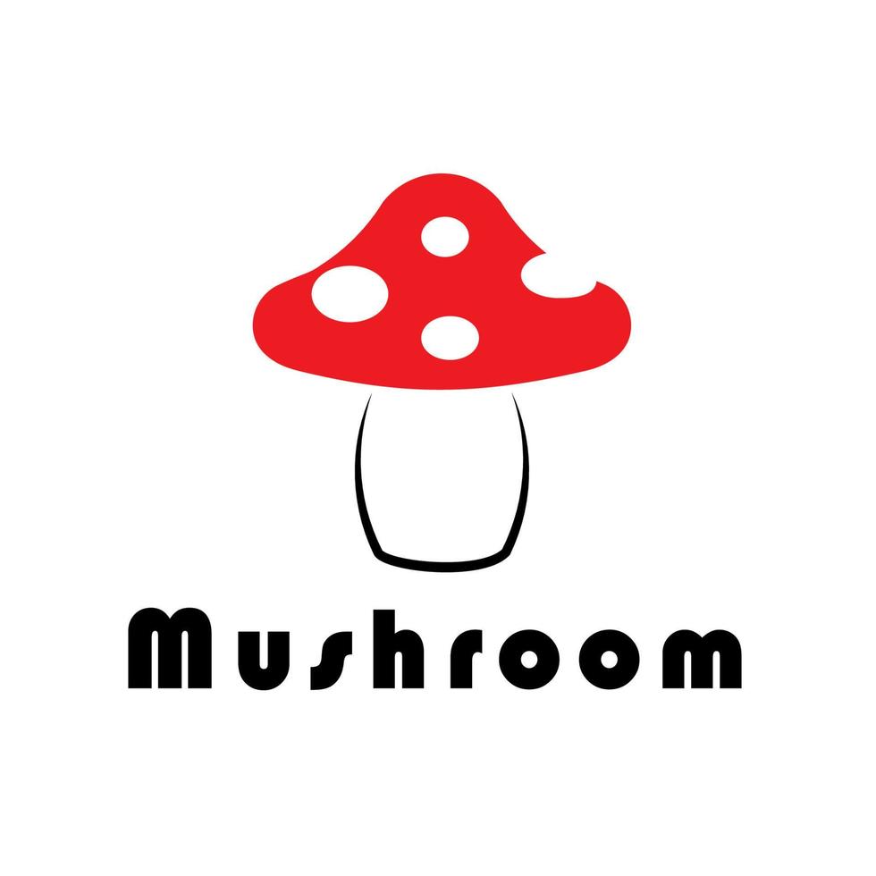 conception de vecteur de logo de champignon