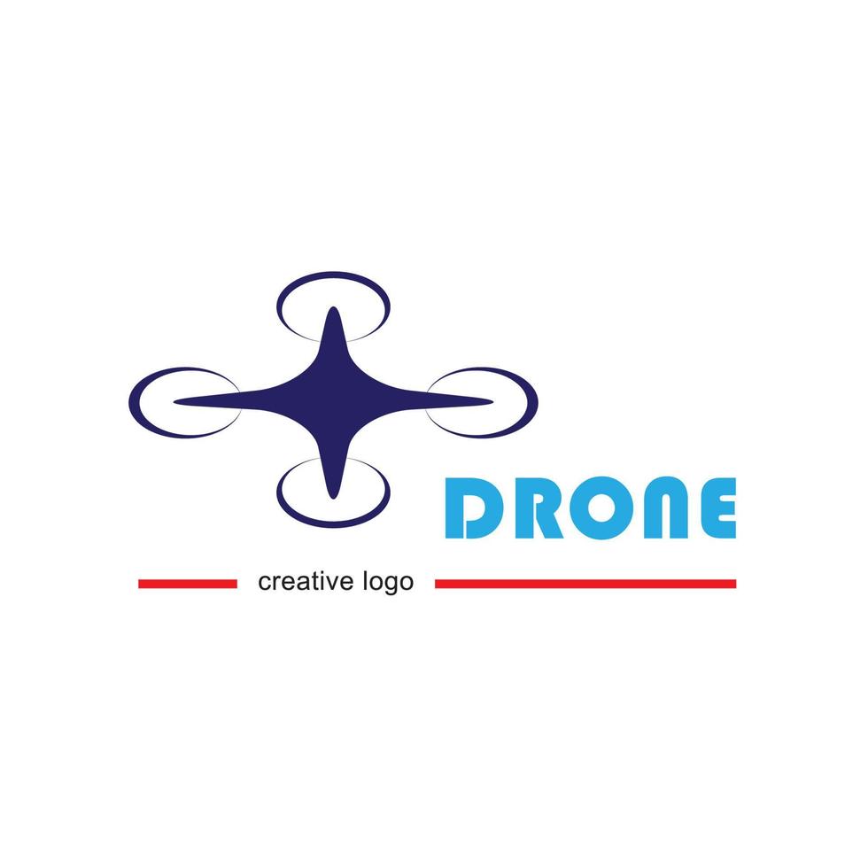 modèle à la mode de vecteur de logo de drone