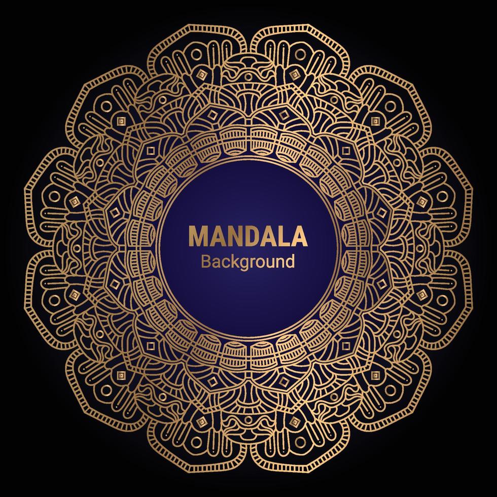 fond de conception de luxe mandala ornemental vecteur