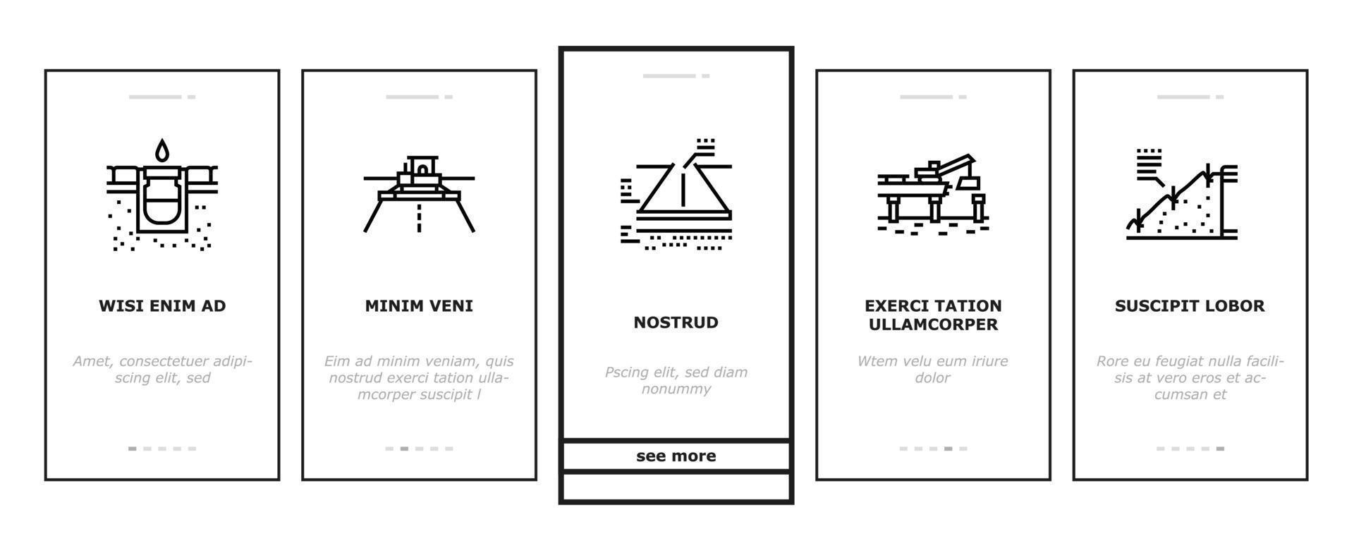 vecteur de jeu d'icônes d'intégration de construction de routes