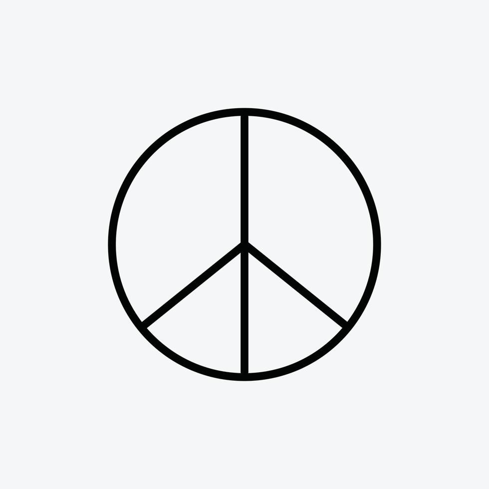 modèle de conception de logo vectoriel icône paix