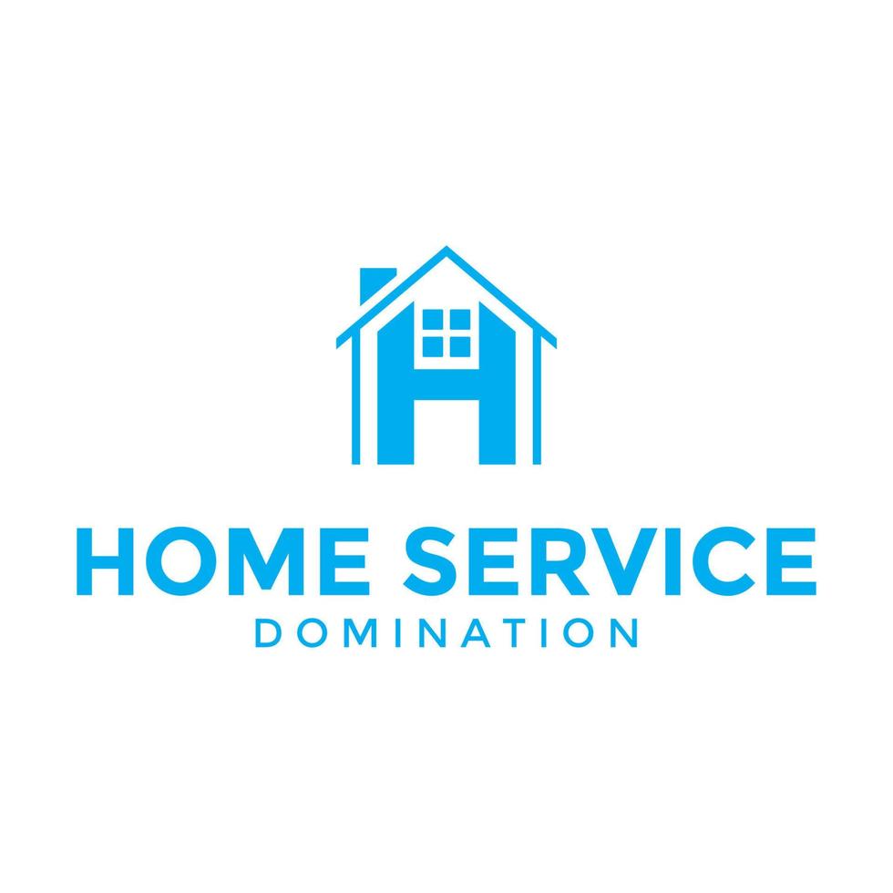 logo de service à domicile vecteur