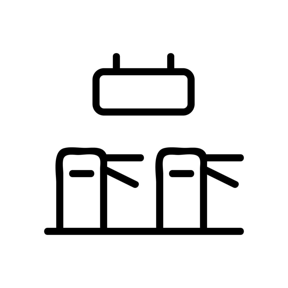les tourniquets de l'illustration vectorielle de l'icône du métro vecteur