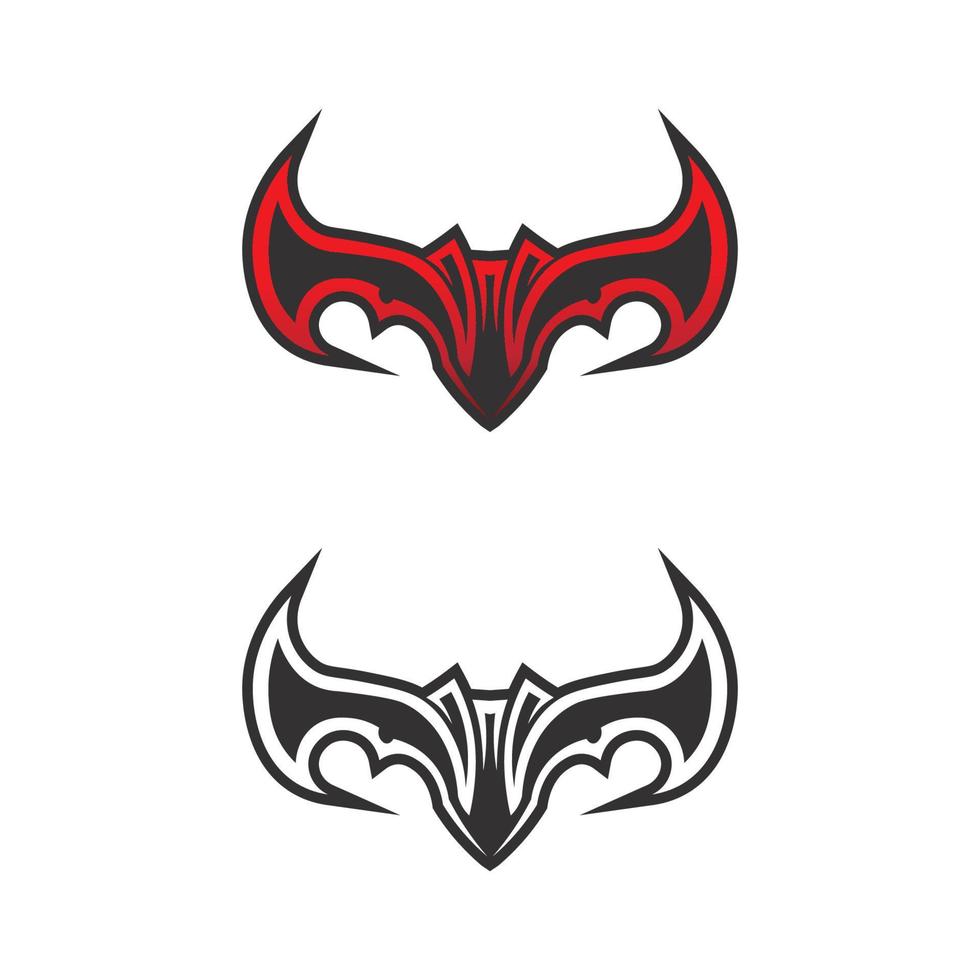 chauve souris logo animal et vecteur, ailes, noir, halloween, vampire, gothique, illustration, conception icône chauve-souris vecteur