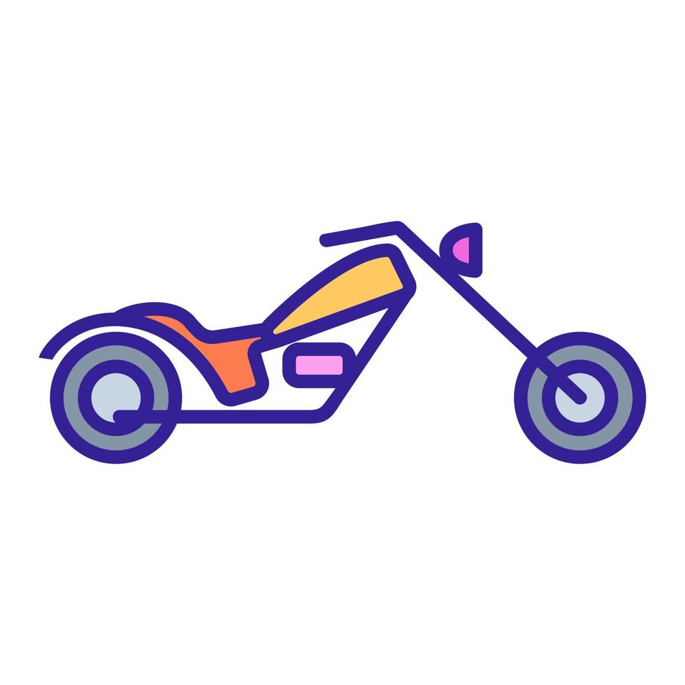 vecteur d'icône de moto. illustration de symbole de contour isolé