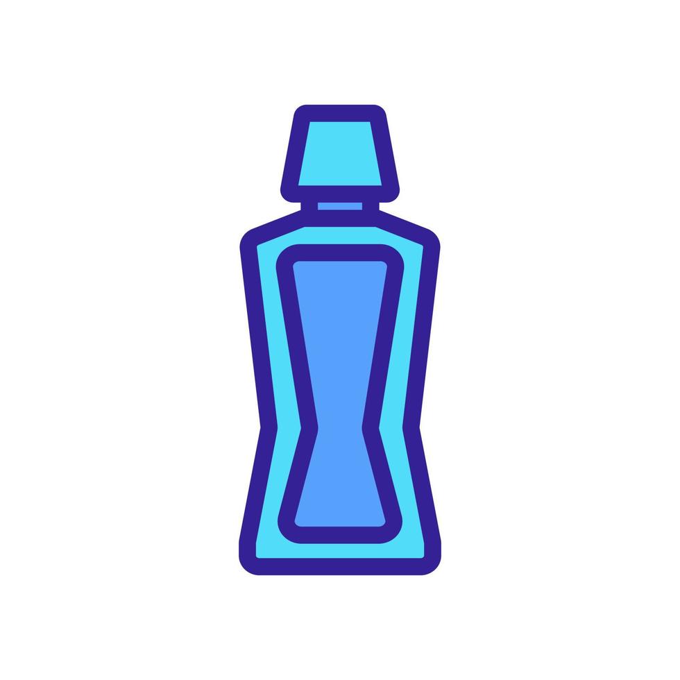 bouteille de rince-bouche icône illustration vectorielle contour vecteur