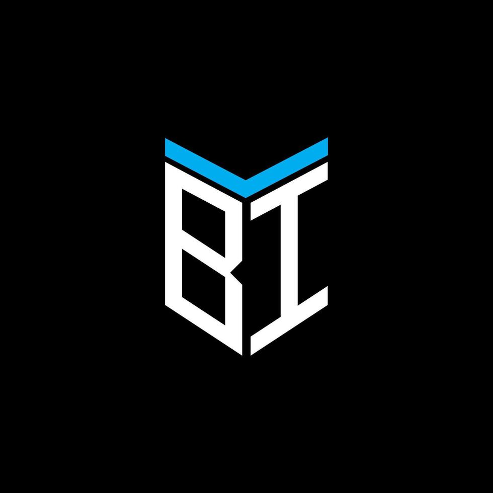 création de logo de lettre bi avec graphique vectoriel