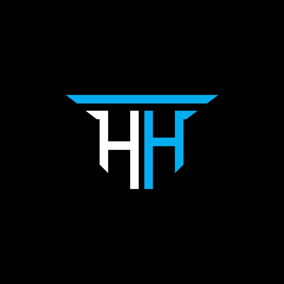 hh lettre logo design créatif avec graphique vectoriel