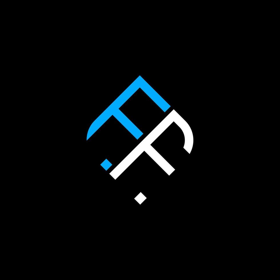 conception créative de logo de lettre ff avec graphique vectoriel