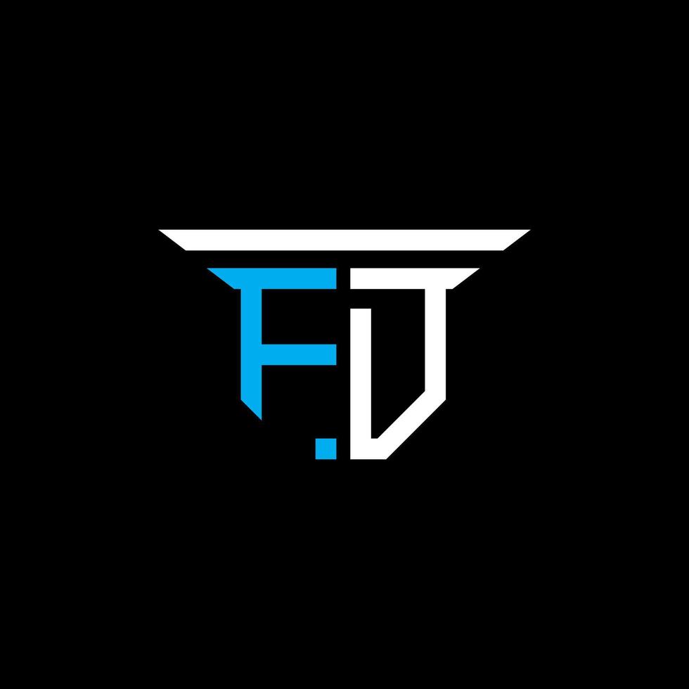 conception créative de logo de lettre fd avec graphique vectoriel