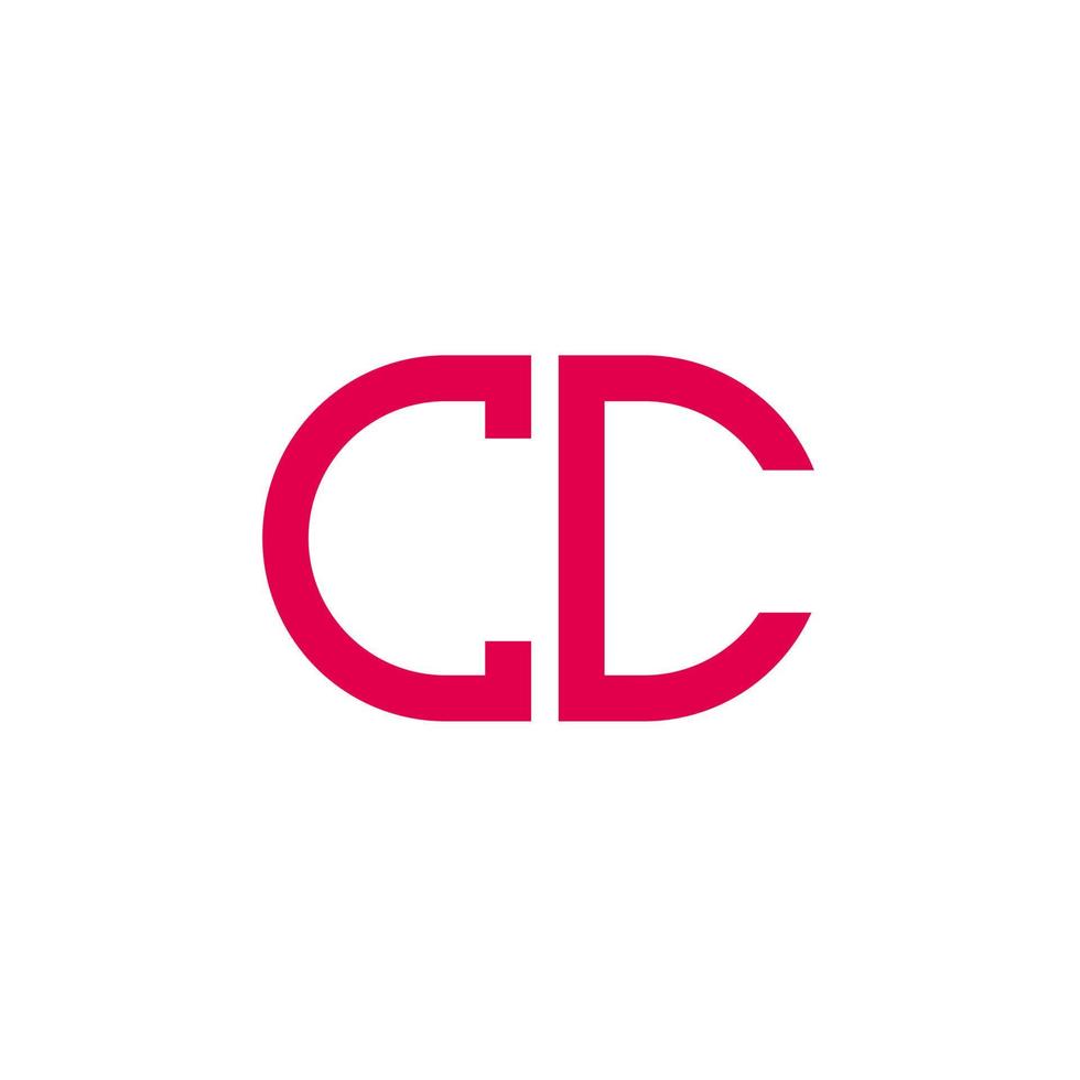 conception créative de logo de lettre cc avec graphique vectoriel