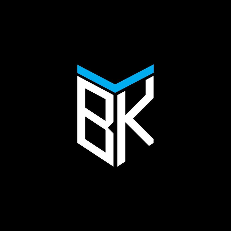 création de logo de lettre bk avec graphique vectoriel