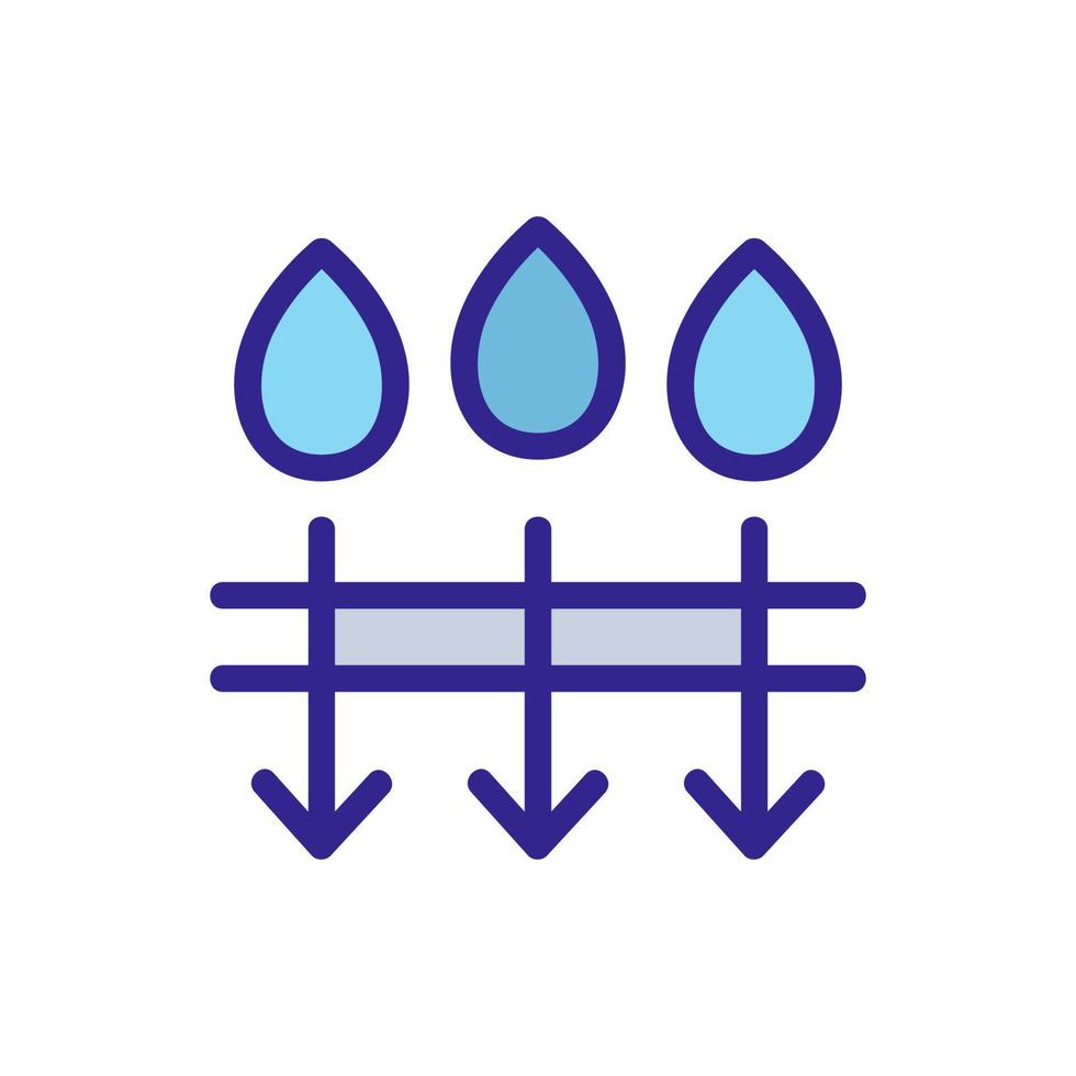 la pénétration de l'illustration vectorielle de l'icône d'humidité vecteur