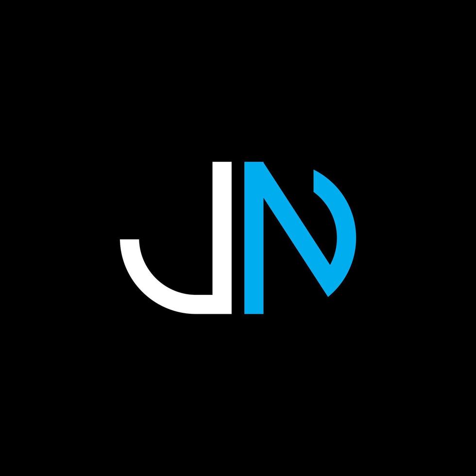 création de logo de lettre jn avec graphique vectoriel