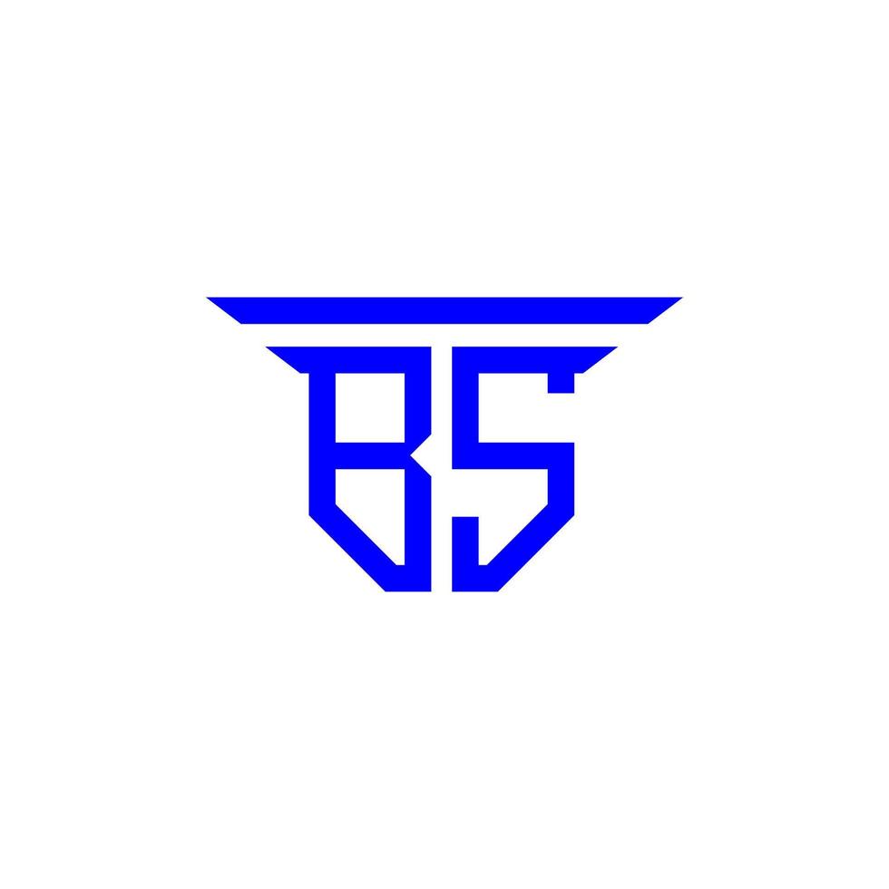 création de logo de lettre bs avec graphique vectoriel