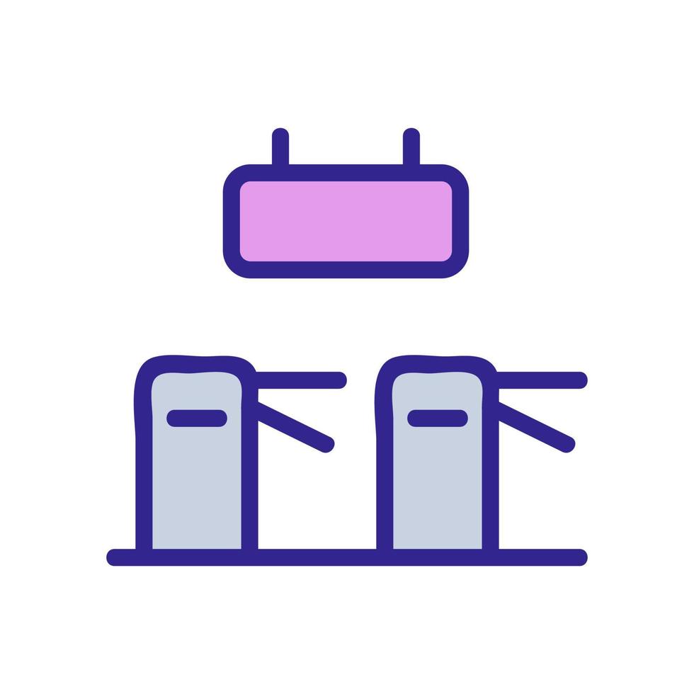 les tourniquets de l'illustration vectorielle de l'icône du métro vecteur