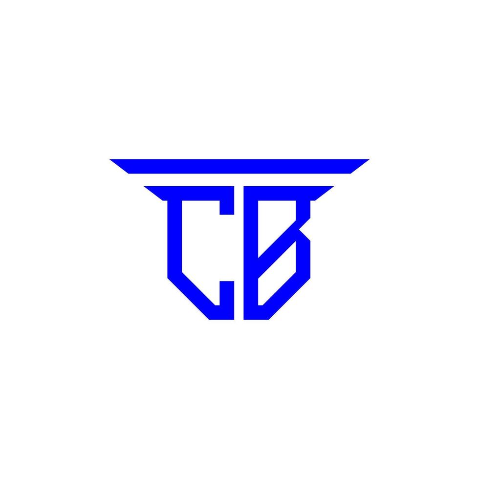 création de logo de lettre cb avec graphique vectoriel