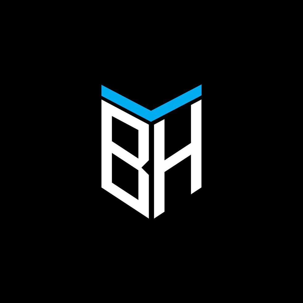 création de logo de lettre bh avec graphique vectoriel