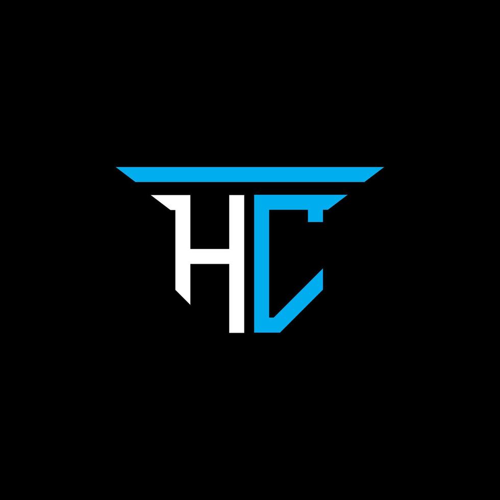 création de logo de lettre hc avec graphique vectoriel