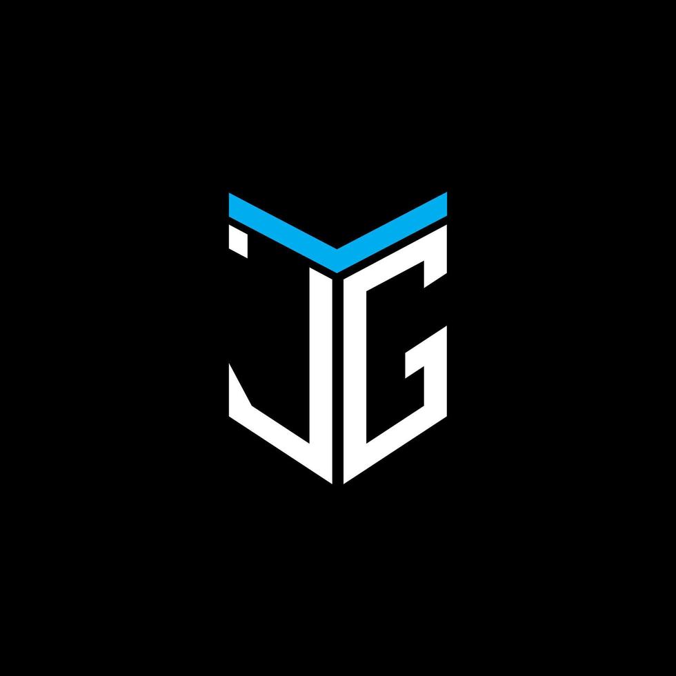 création de logo de lettre jg avec graphique vectoriel