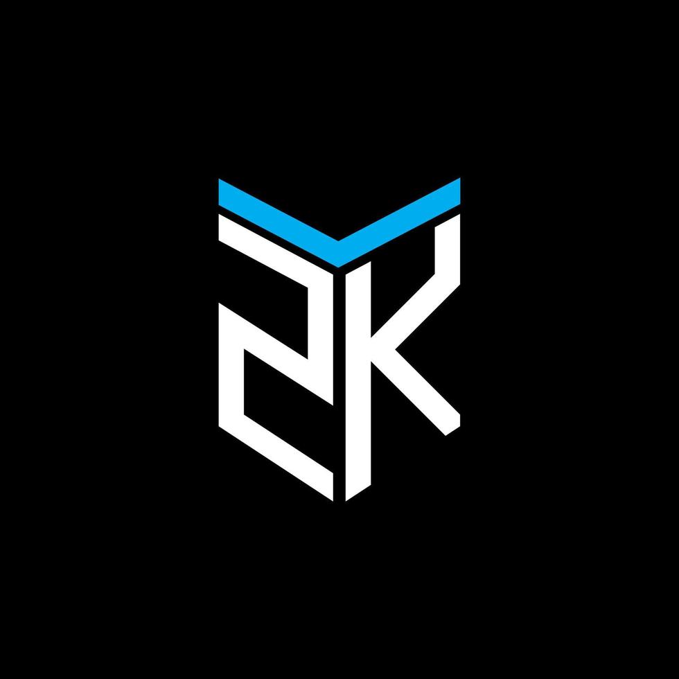 création de logo de lettre zk avec graphique vectoriel