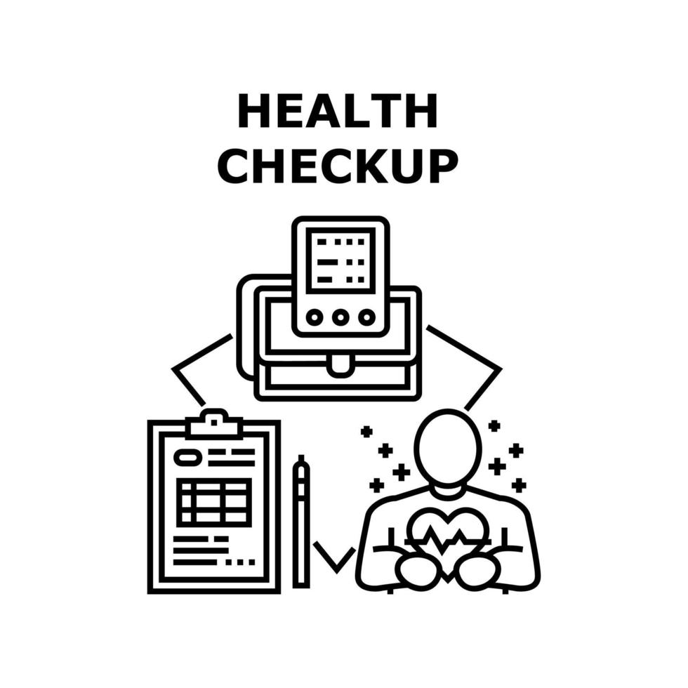 bilan de santé icône illustration vectorielle vecteur