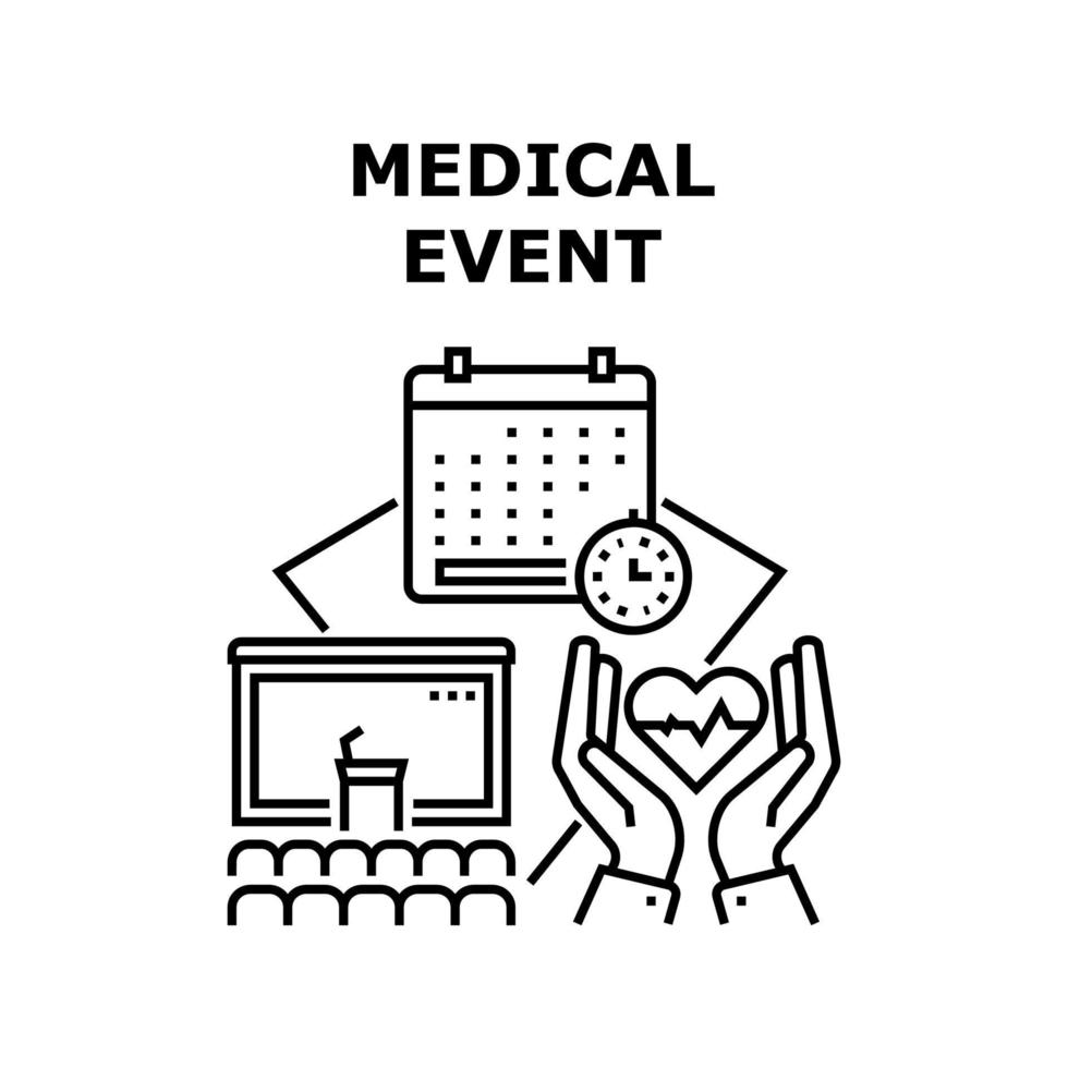 illustration vectorielle d'icône d'événement médical vecteur