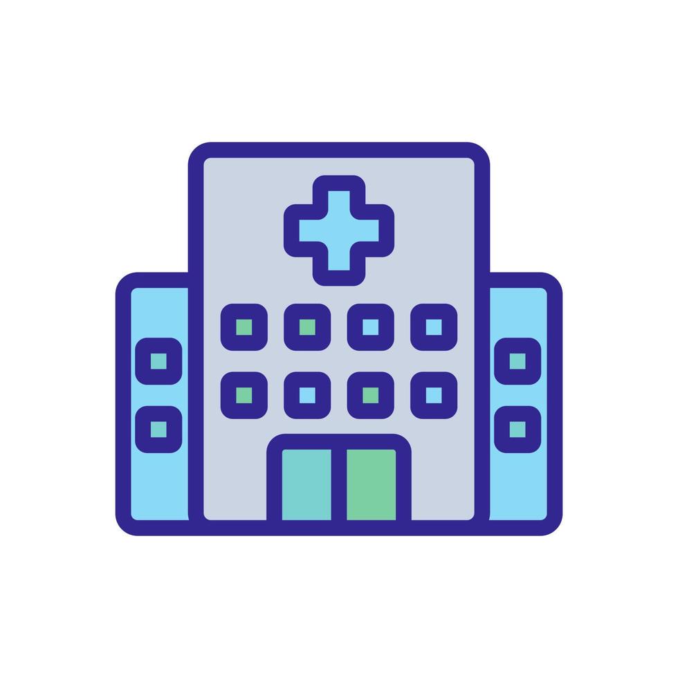 illustration vectorielle de l'icône du bâtiment de l'hôpital vecteur