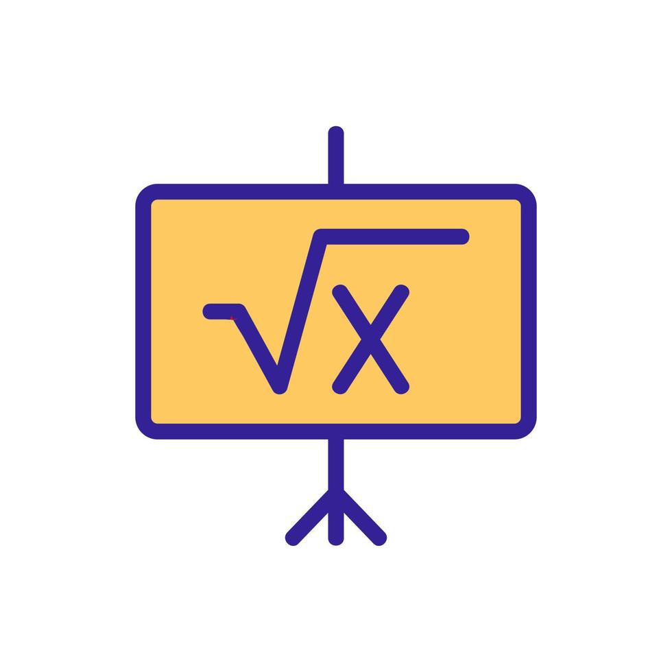 illustration vectorielle de l'icône mathématique de l'exercice vecteur