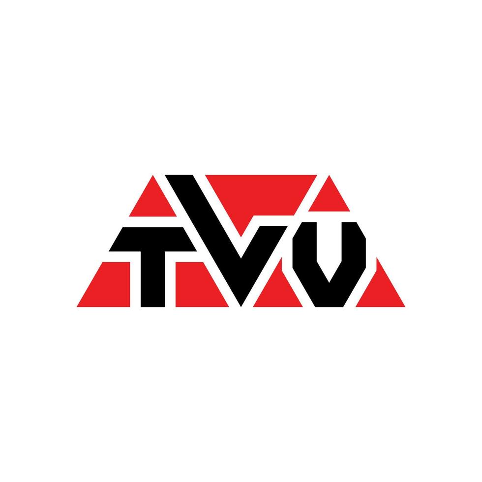 création de logo de lettre triangle tlv avec forme de triangle. monogramme de conception de logo triangle tlv. modèle de logo vectoriel triangle tvv avec couleur rouge. logo triangulaire tlv logo simple, élégant et luxueux. télévision