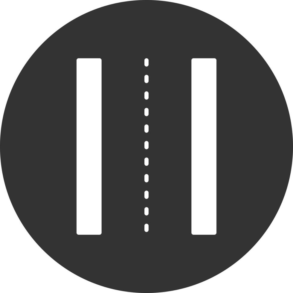10 - icône inversée de glyphe de voie vecteur