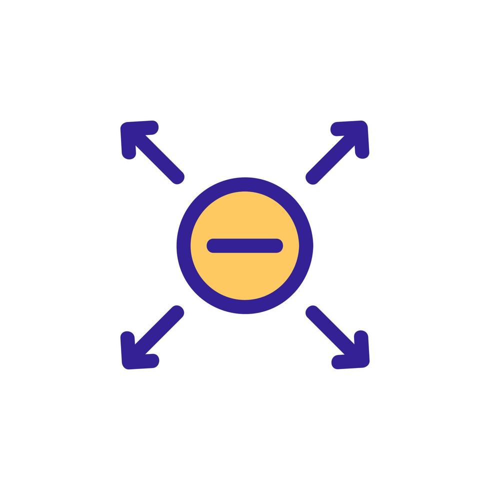 vecteur d'icône d'aimant. illustration de symbole de contour isolé