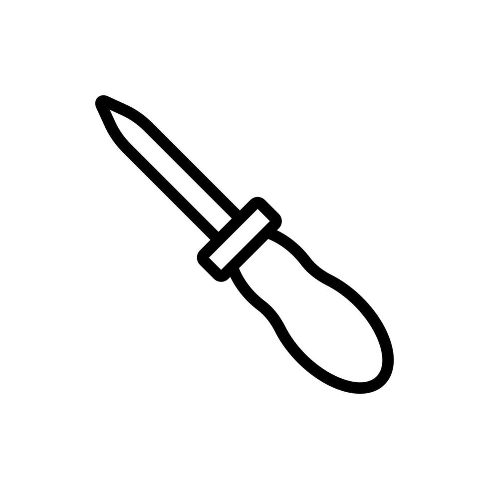 couteau pour illustration de contour vectoriel icône peau