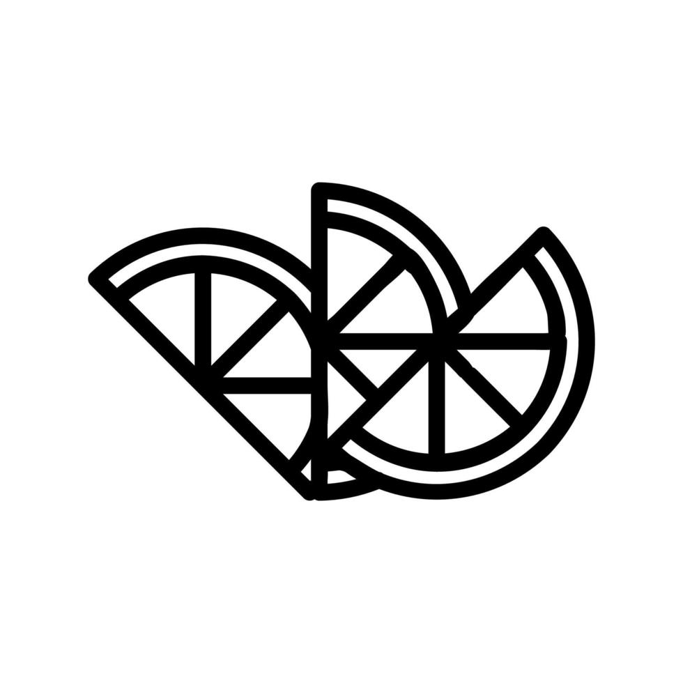 vecteur d'icône de chaux. illustration de symbole de contour isolé