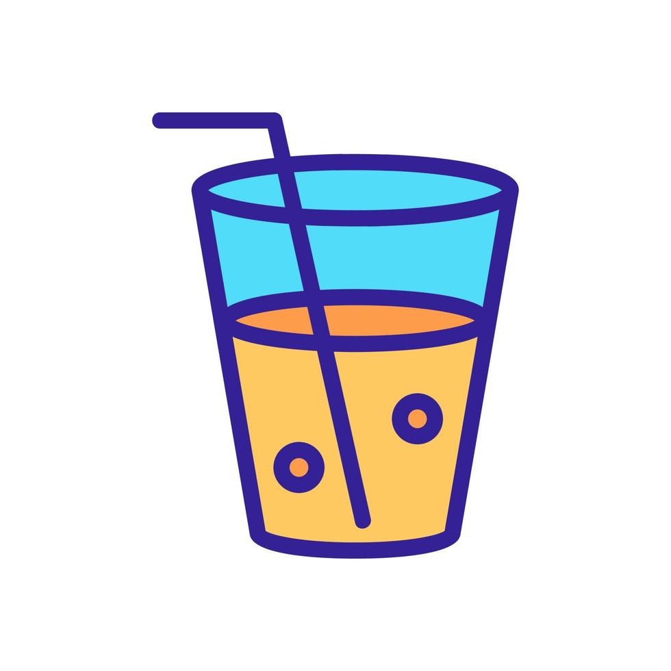 délicieuse icône de vecteur frais de limonade. illustration de symbole de contour isolé
