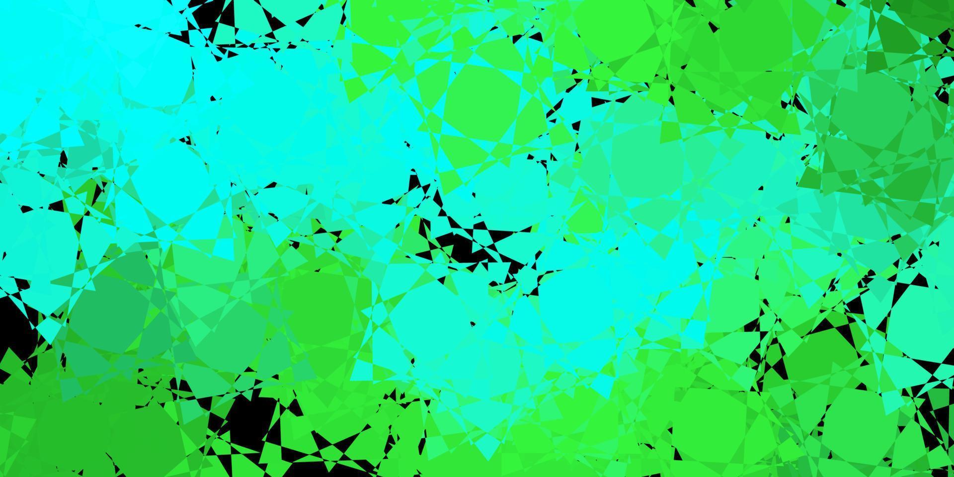 modèle vectoriel vert foncé avec des formes polygonales.
