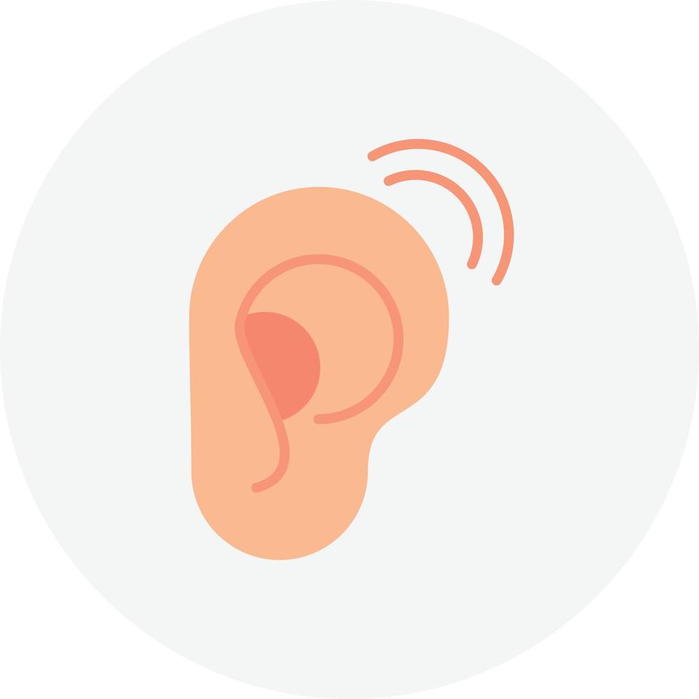 cercle plat auditif vecteur