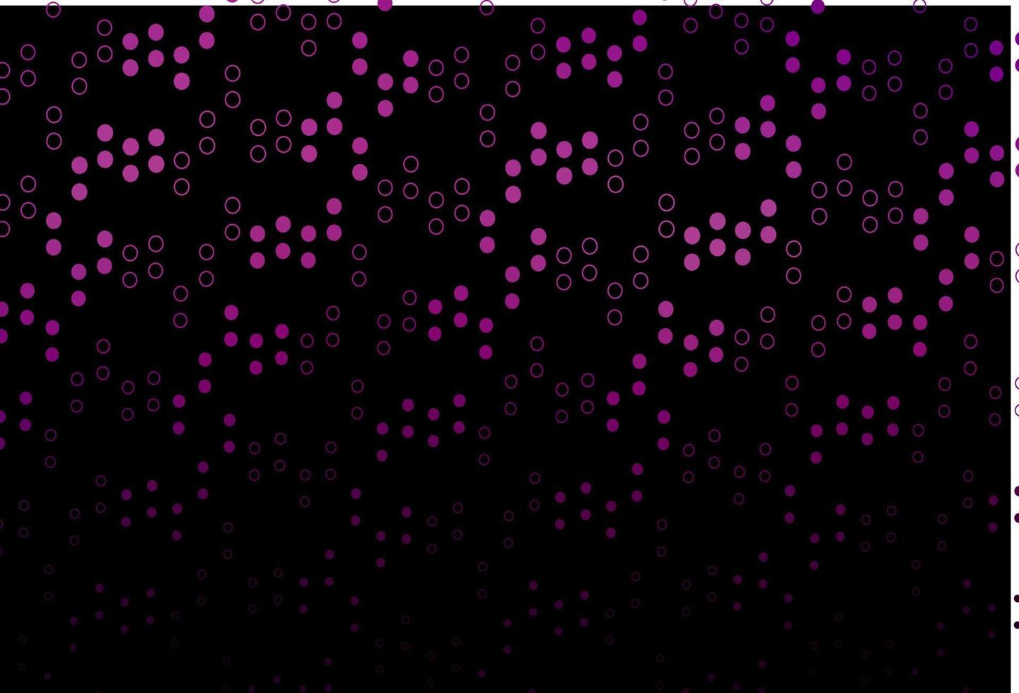 disposition de vecteur violet foncé avec des formes de cercle.