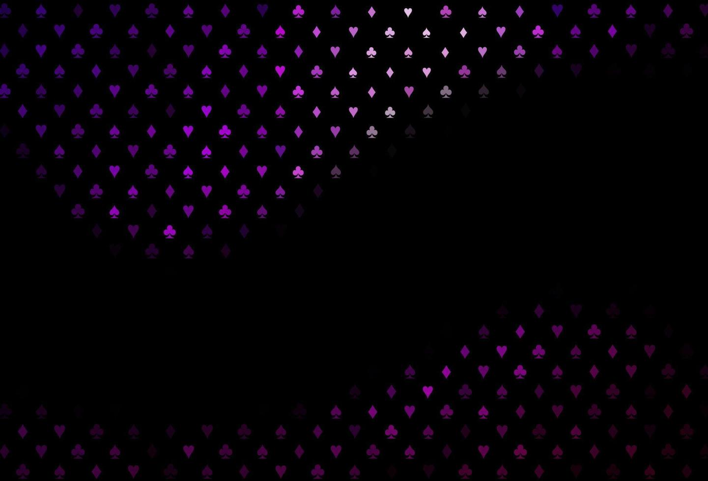 couverture vectorielle violet foncé avec des symboles de pari. vecteur