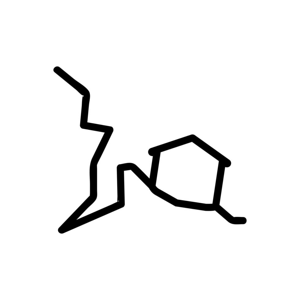 vecteur d'icône de glissement de terrain. illustration de symbole de contour isolé